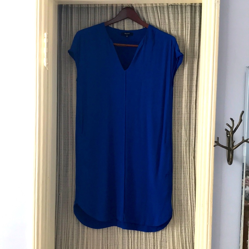 Madewell Cobalt Blue Shift Dress, Size XS